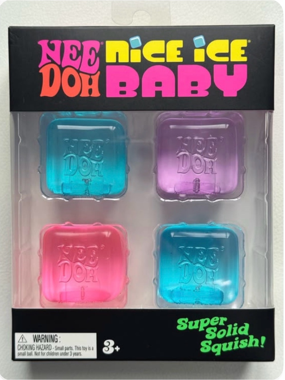 Nice Ice Baby Kids Solid Squish Pack - Pink, Purple & Blue